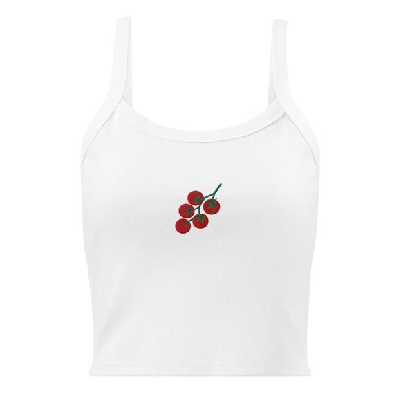 Tank Tops Tops - Cherry Tomatoes Tank Top – Fresh Fruit Graphic Summer Tank